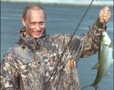 Путин раскрыл американцам секреты рыбалки в России